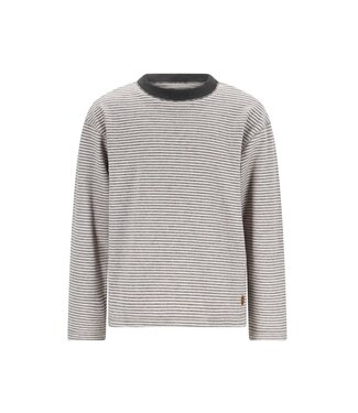 Like Flo winter t-shirt jongens - grijs - Dover - gestreept/longsleeve