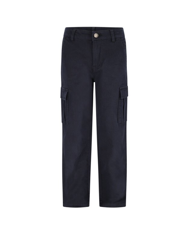 Like Flo winter twill cargo broek jongens - navy blauw - Frankys