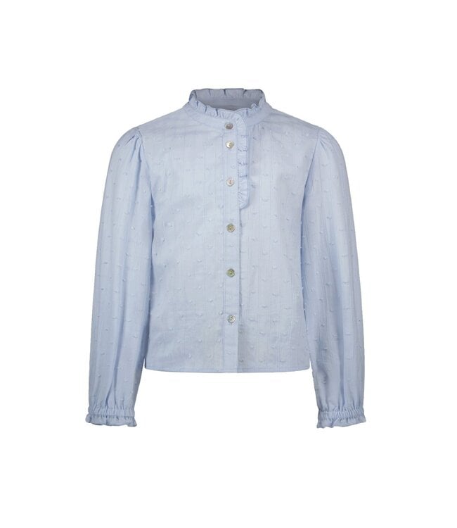 Like Flo winter blouse meisjes - blauw - Cleo - geweven