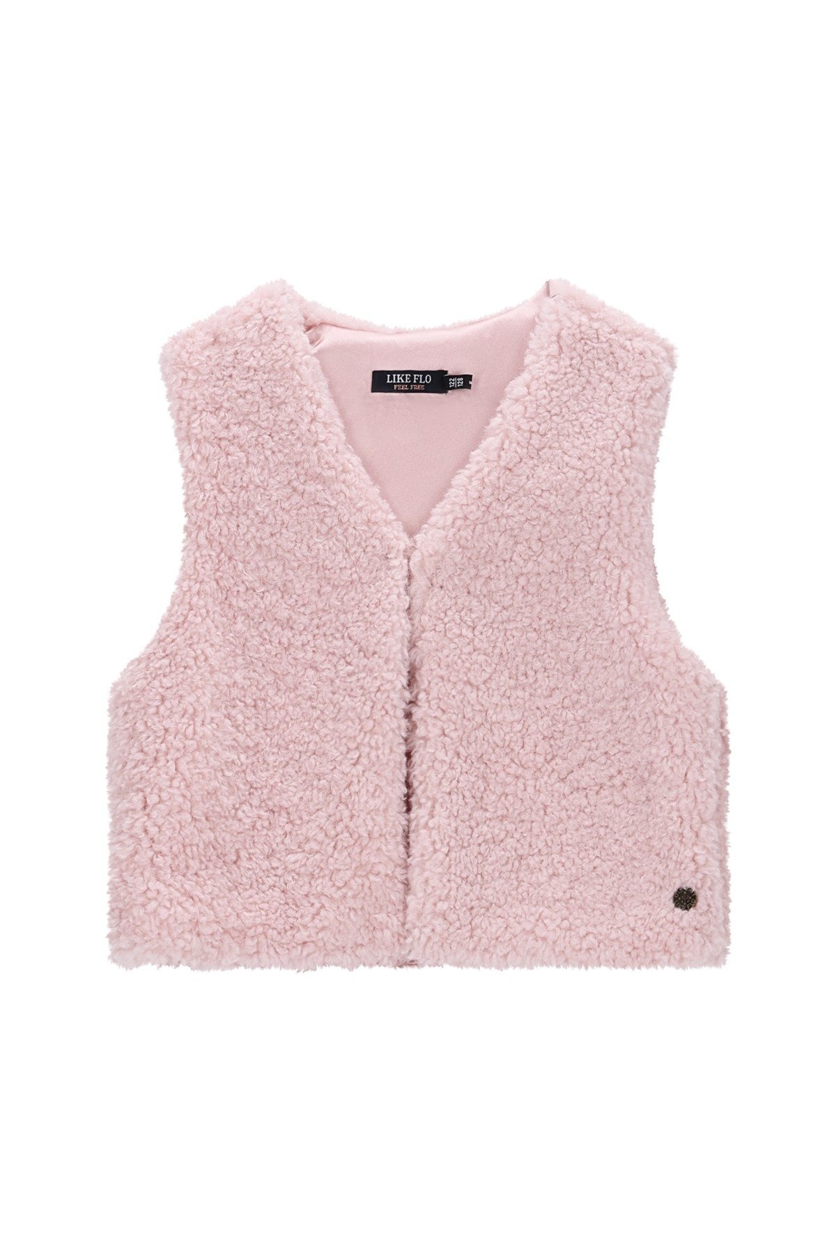 Like Flo winter gilet meisjes - roze - Diam - fur afbeelding