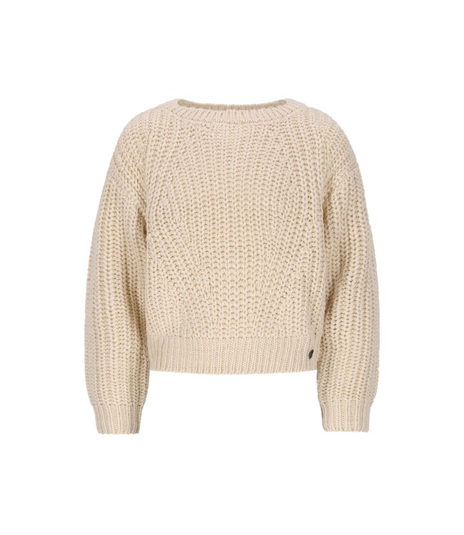 Like Flo winter sweater meisjes - beige - Djuna - gebreid