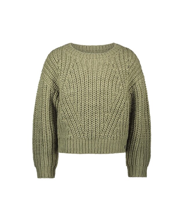 Like Flo winter sweater meisjes - groen - Djuna - gebreid