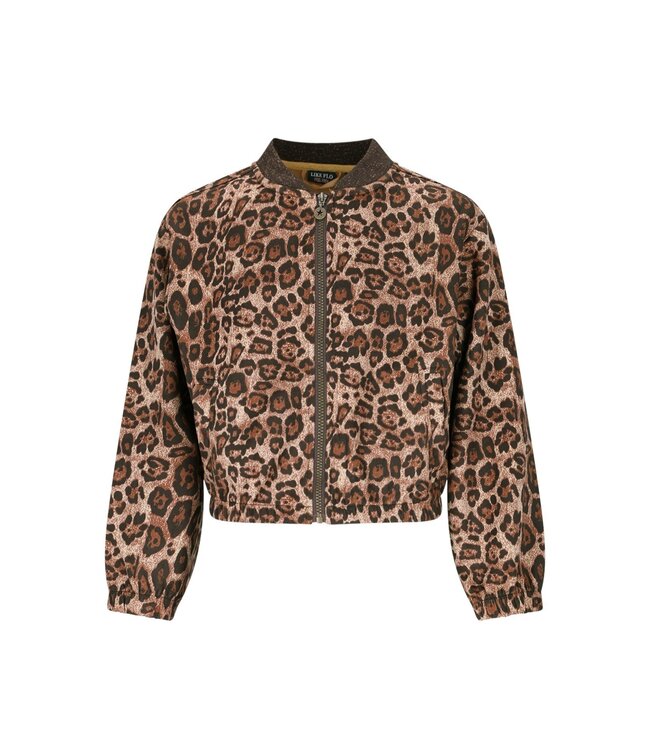 Like Flo winter vest meisjes - bruin - Diala - ritssluiting