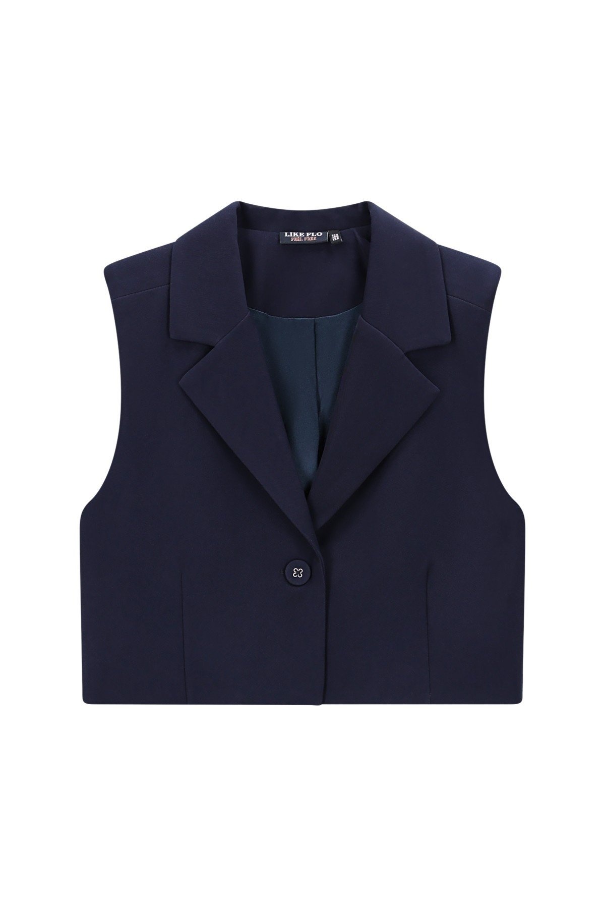 Like Flo winter gilet meisjes - navy blauw - Demi afbeelding