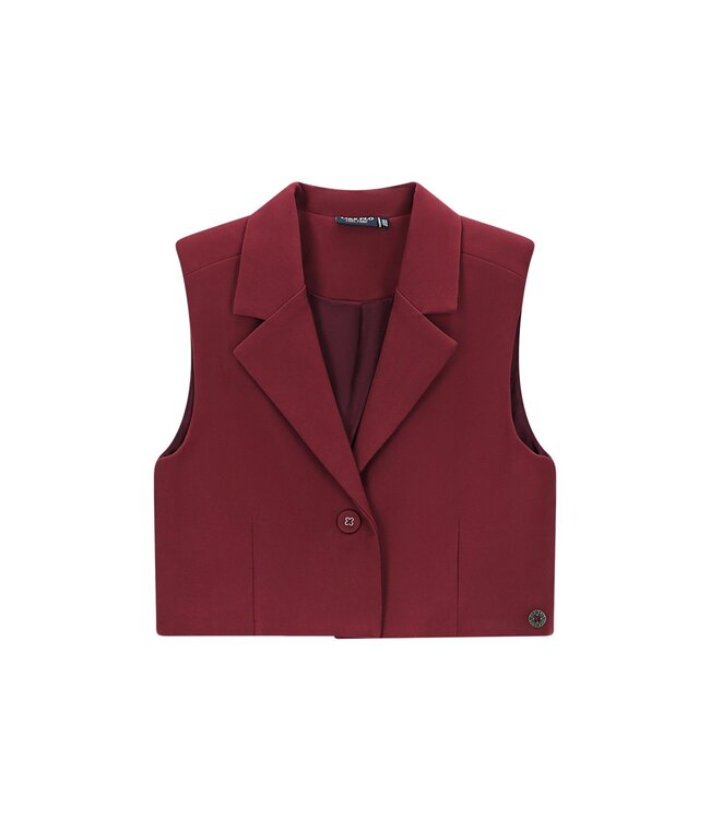 Like Flo winter gilet meisjes - rood - Demi