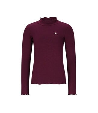 Like Flo winter t-shirt meisjes - rood - Eef - rib - col