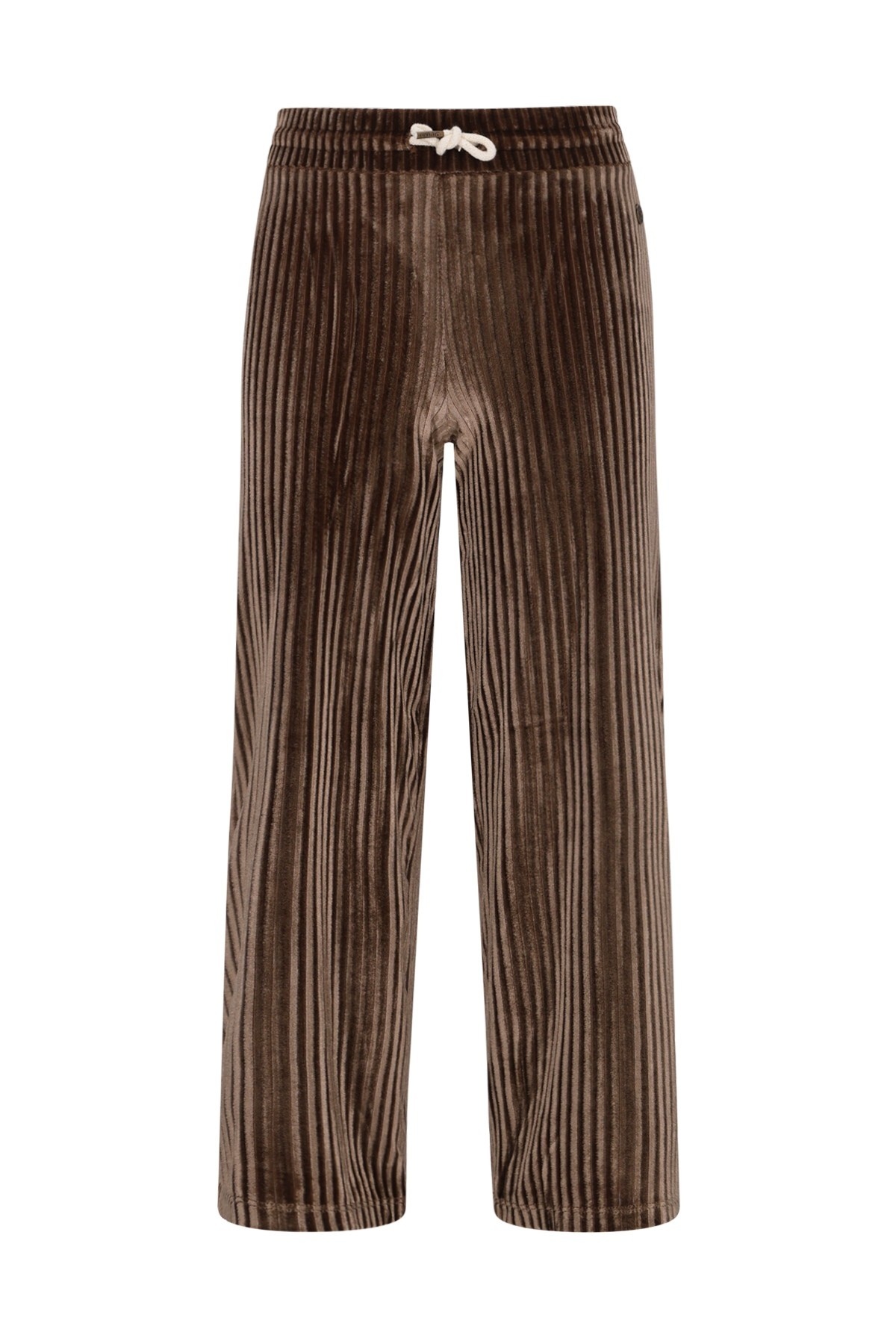 Like Flo winter velvet wide leg broek meisjes - bruin - Fem afbeelding