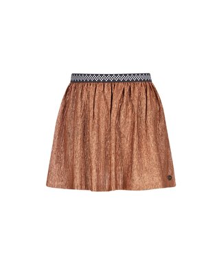 Like Flo winter rok meisjes - bruin/rood - Holly - metallic
