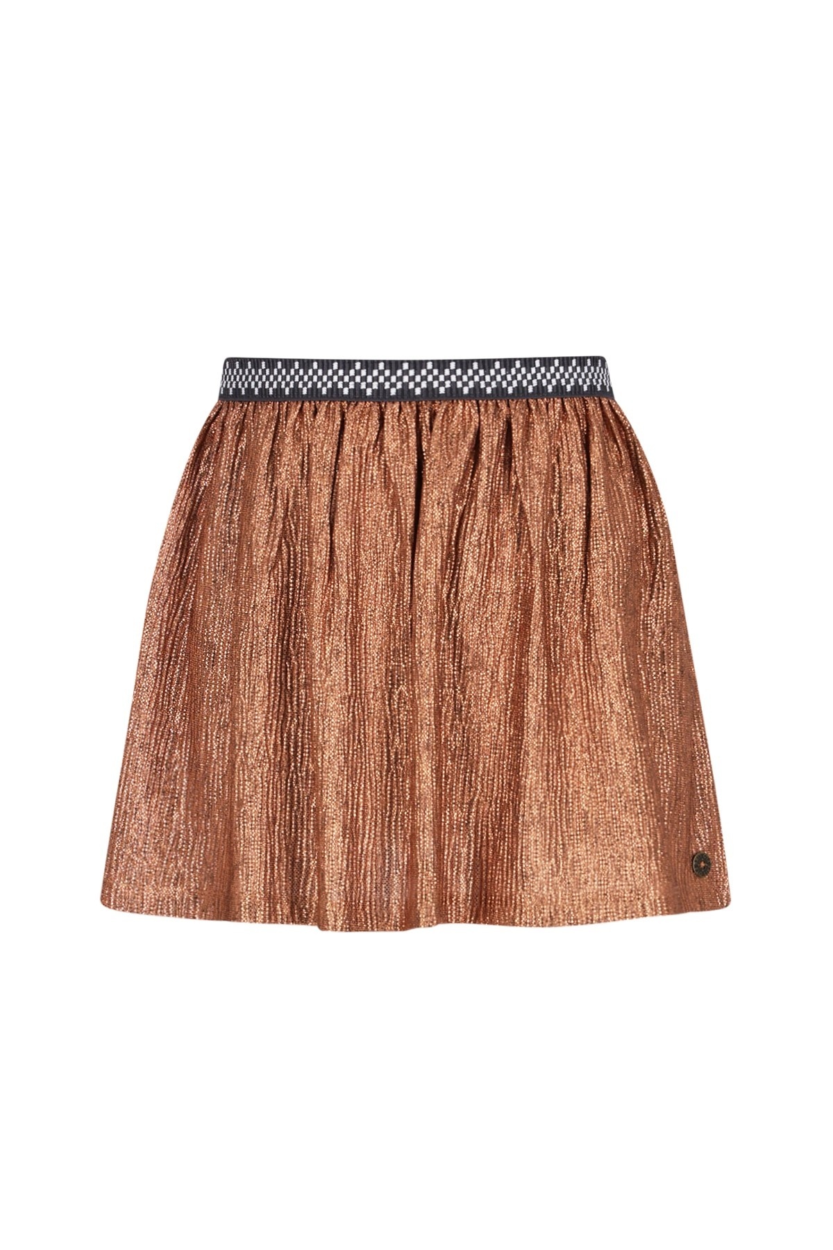 Like Flo winter rok meisjes - bruin/rood - Holly - metallic afbeelding
