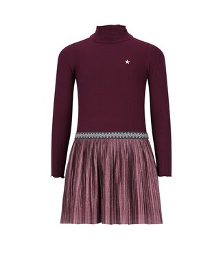 Like Flo winter jurk meisjes - rood - Miley - glitter rok Like Flo winter jurk meisjes - rood - Miley - glitter rok