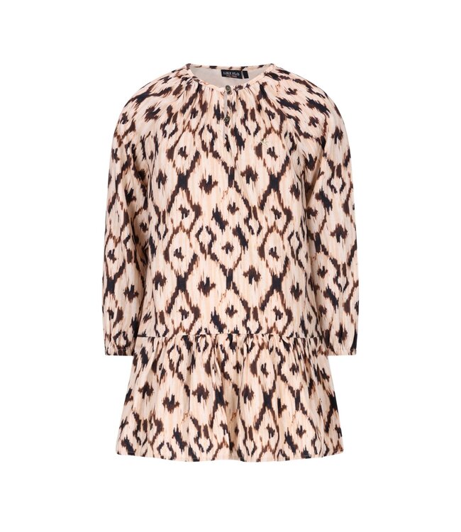 Like Flo winter jurk meisjes - beige/bruin - Meau