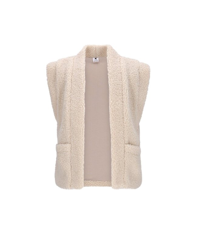 B.Nosy winter gilet meisjes - ecru - Georgie - teddy