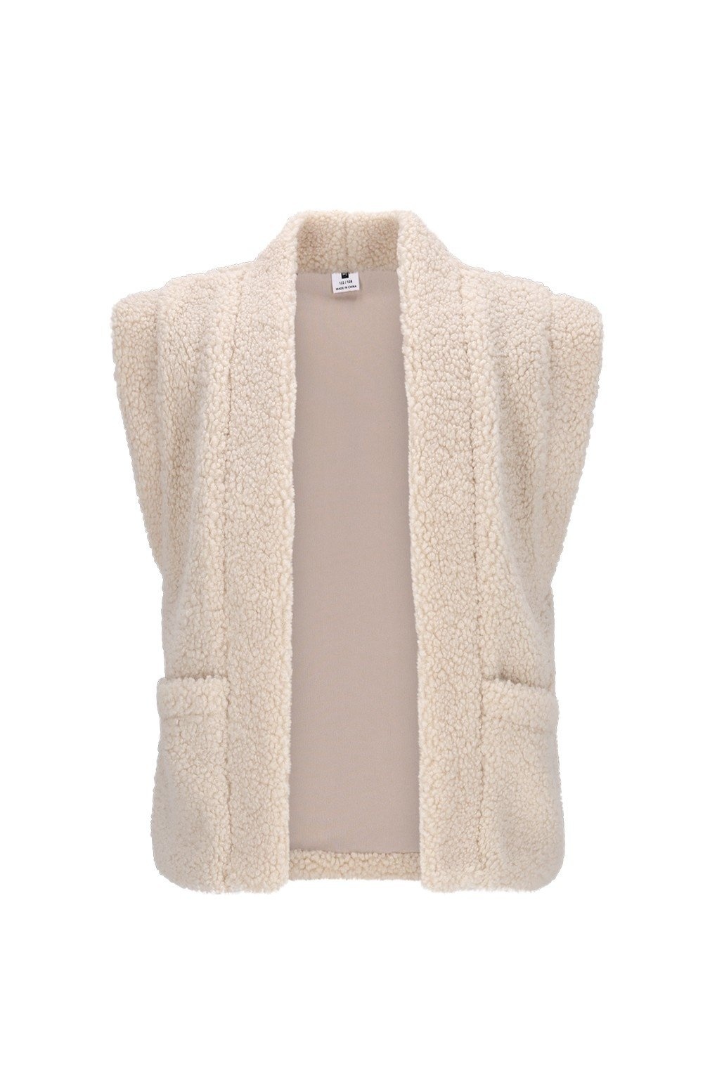 B.Nosy winter gilet meisjes - ecru - Georgie - teddy afbeelding