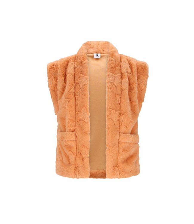B.Nosy winter gilet meisjes - oranje - Georgie - teddy