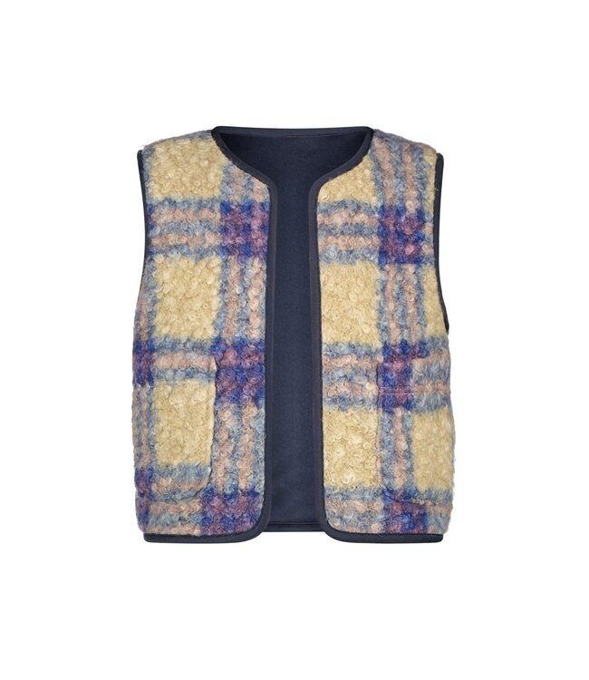 B.Nosy winter gilet meisjes - blauw - Gina - geruit