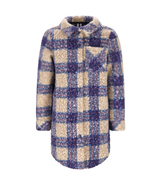 B.Nosy winter blouse meisjes - blauw - Bianca - geruit