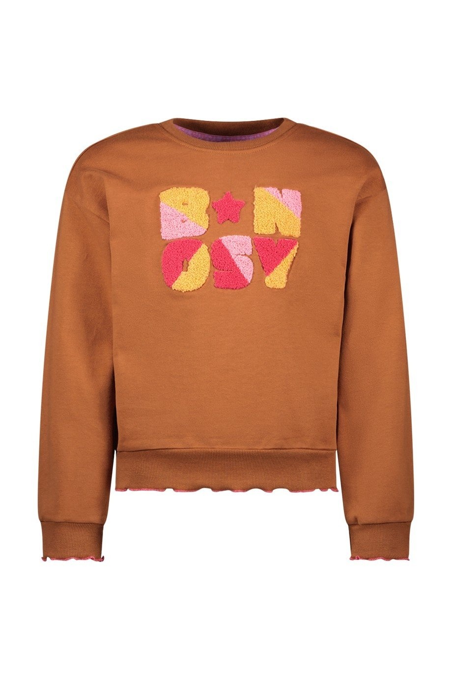 B.Nosy winter sweater meisjes - bruin - Sue afbeelding