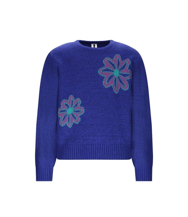 B.Nosy winter sweater meisjes - blauw - Khloe - gebreid, jacquard