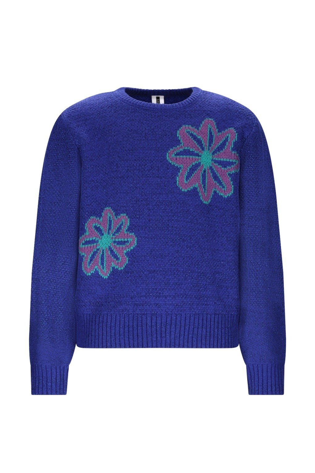 B.Nosy winter sweater meisjes - blauw - Khloe - gebreid, jacquard afbeelding