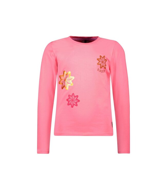 B.Nosy winter t-shirt meisjes - roze - Tiara - longsleeve