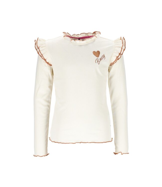 B.Nosy winter top meisjes - ecru - Tonya - ruffles
