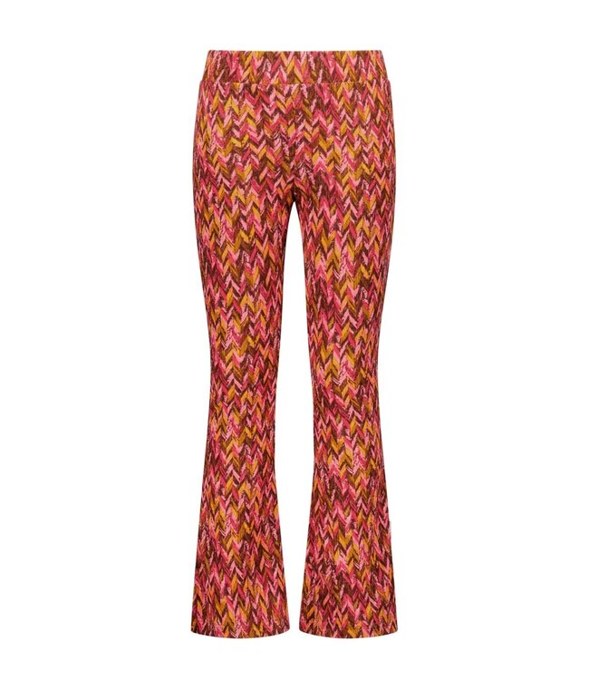 B.Nosy winter flare broek meisjes - roze/bruin - Pepper - print