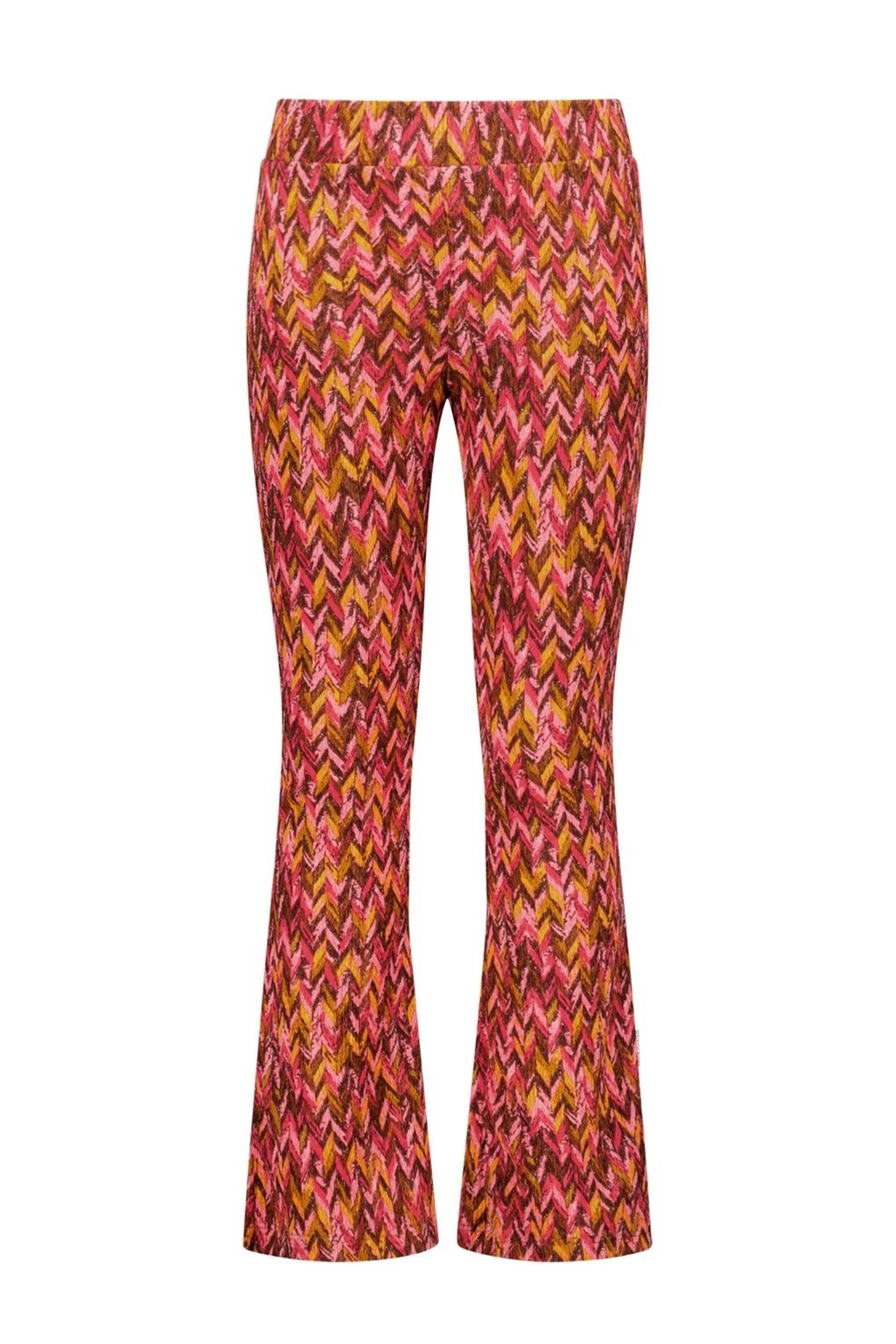 B.Nosy winter flare broek meisjes - roze/bruin - Pepper - print afbeelding