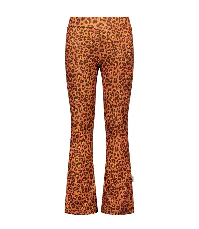 B.Nosy winter flare broek meisjes - bruin - Phoebe - luipaard