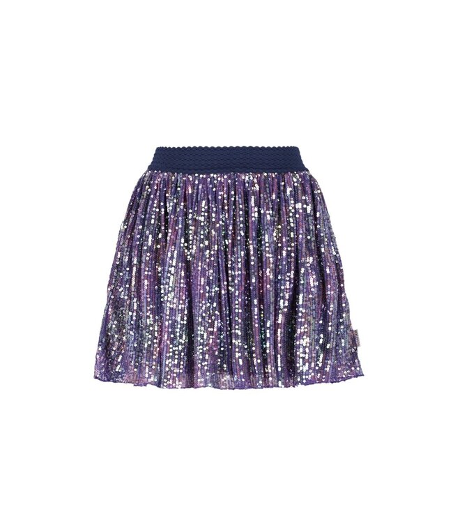 B.Nosy winter mesh rok meisjes - paars - River - pailletten