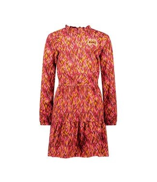 B.Nosy winter jurk meisjes - roze/bruin - Dalia - print