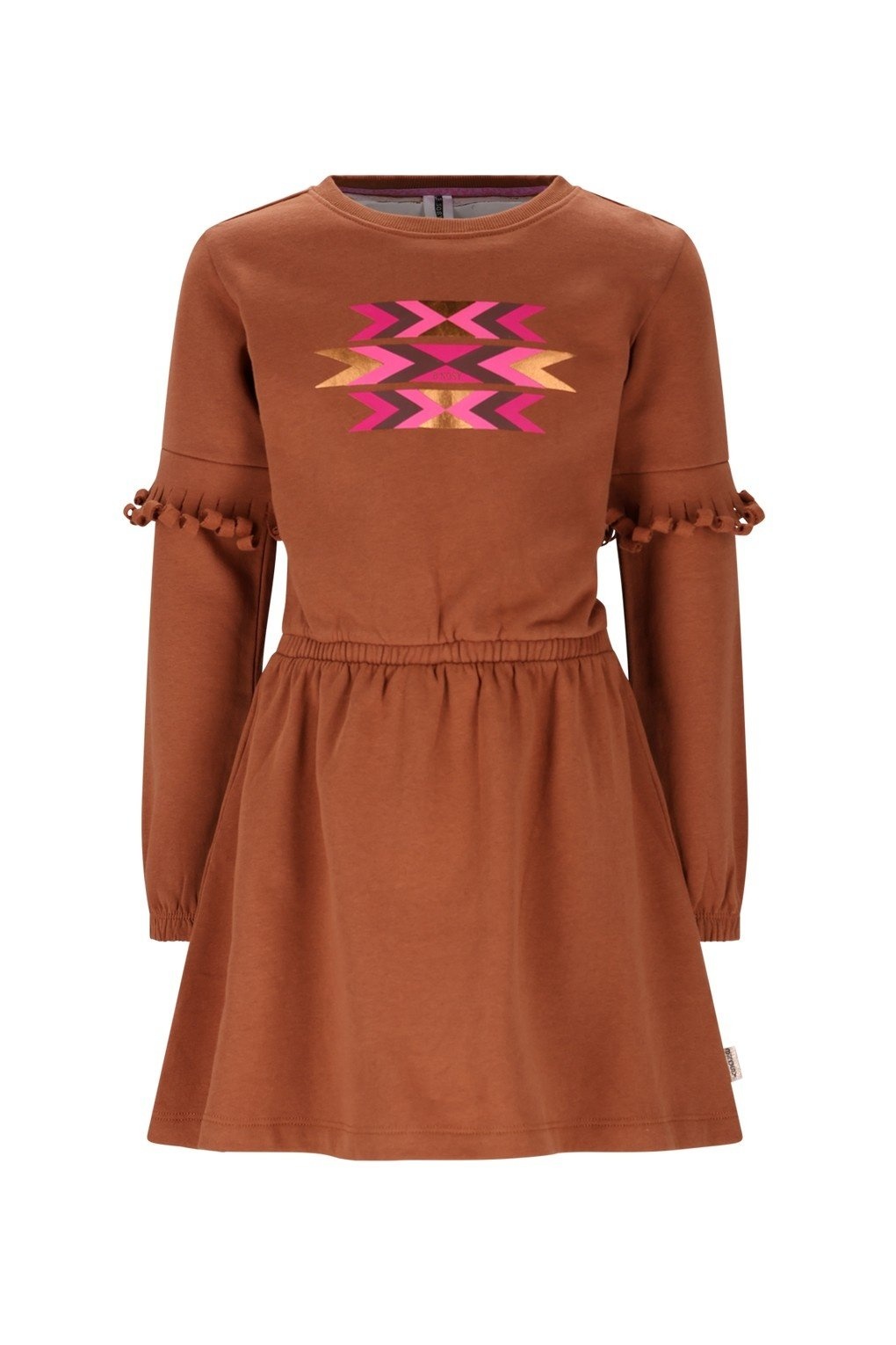 B.Nosy winter sweat jurk meisjes - bruin - Dynia afbeelding