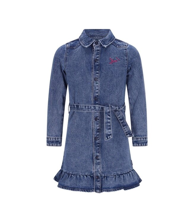 B.Nosy winter jurk meisjes - blauw - Dilan - denim