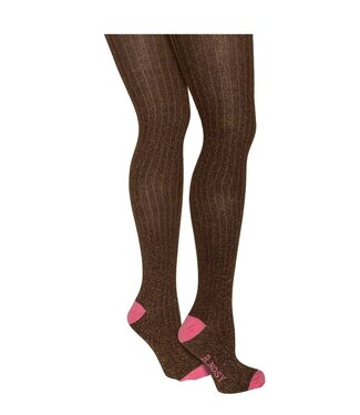 B.Nosy winter panty meisjes - bruin - Mia - glitter