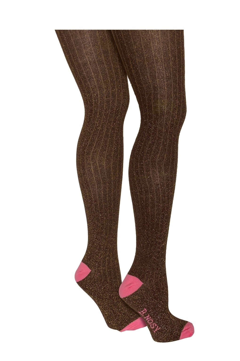 B.Nosy winter panty meisjes - bruin - Mia - glitter afbeelding