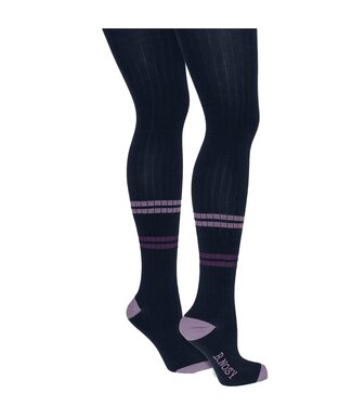 B.Nosy winter panty meisjes - navy blauw - Marley - gestreept