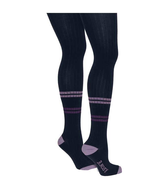 B.Nosy winter panty meisjes - navy blauw - Marley - gestreept