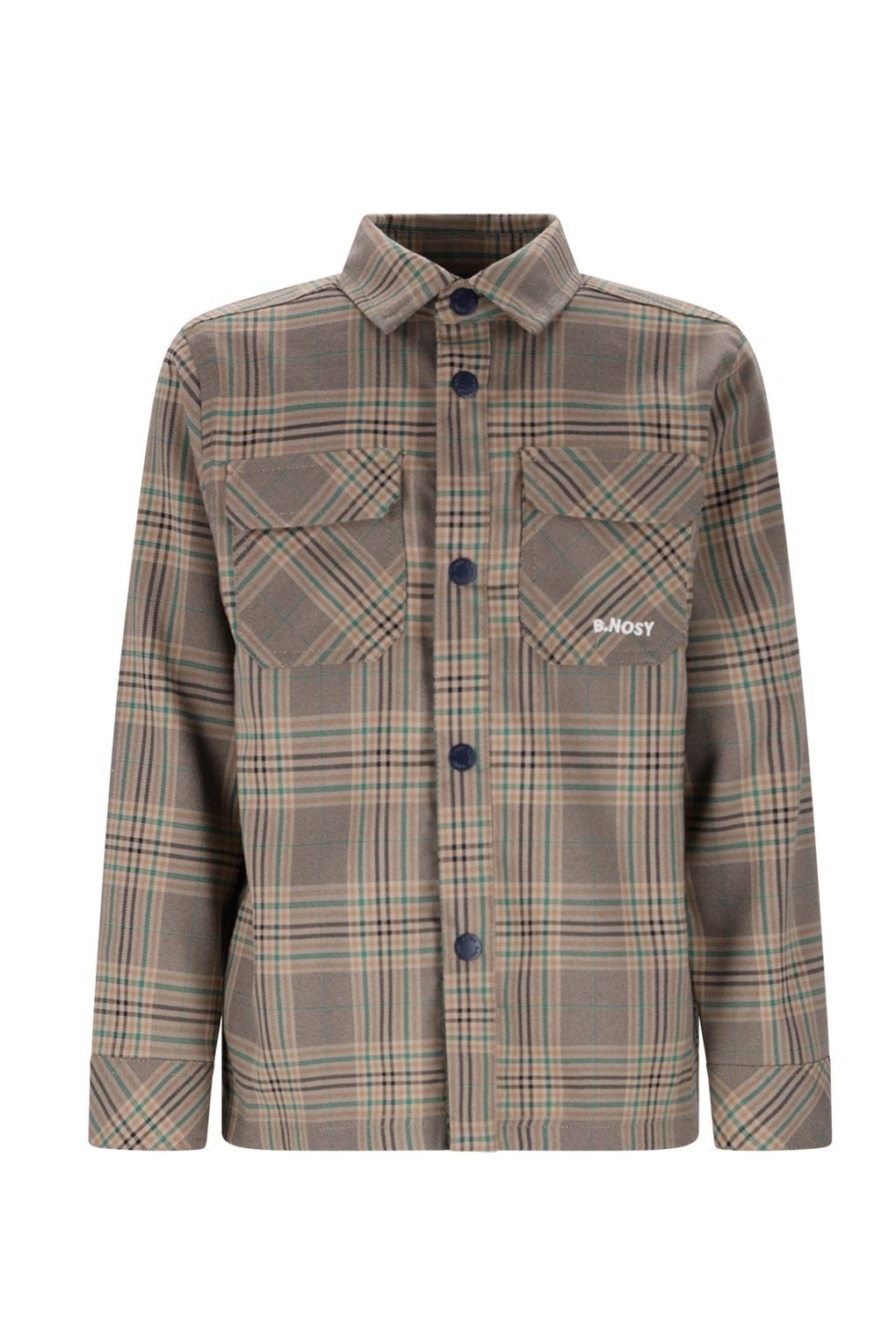 B.Nosy winter shirt jongens - groen - Bas - geruit afbeelding