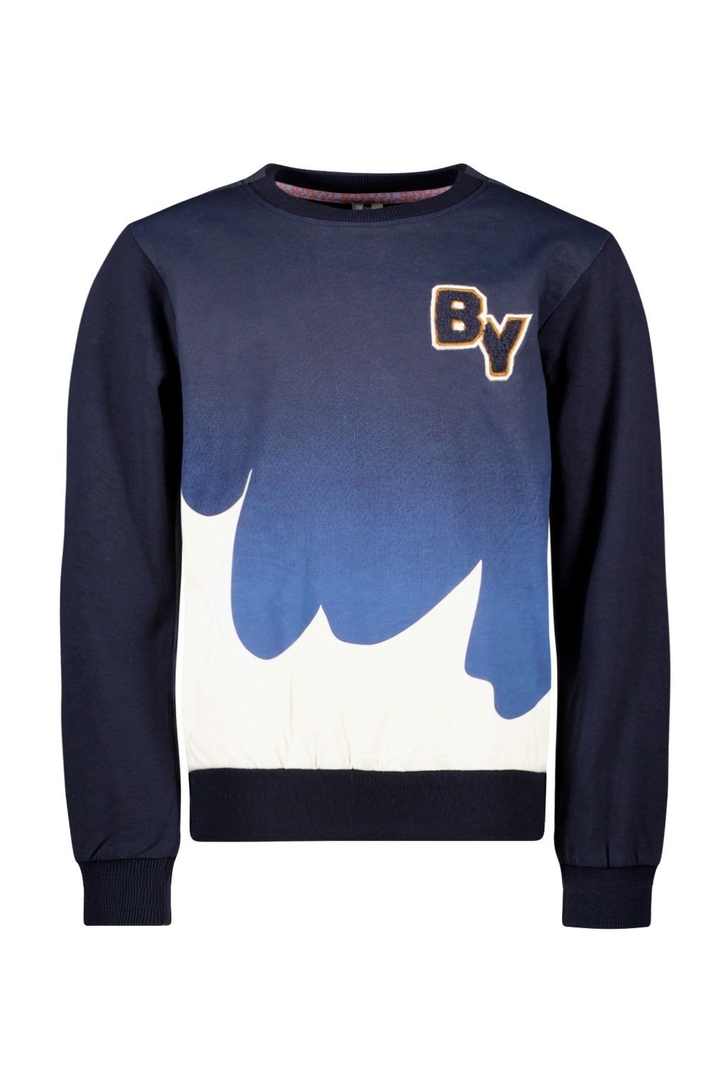 B.Nosy winter sweater jongens - navy blauw - Scott - print afbeelding