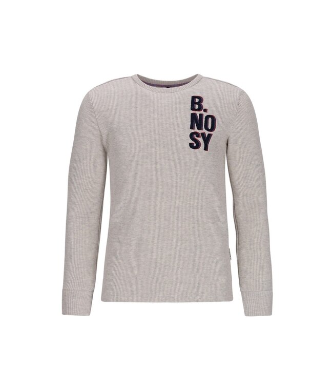 B.Nosy winter t-shirt jongens - beige - Thomas - wafelstructuur/longsleeve