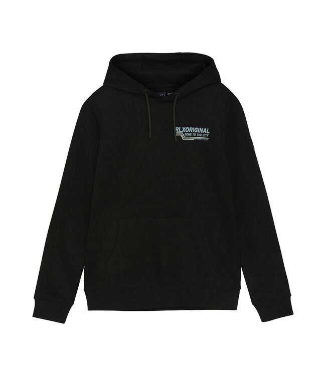 Rellix winter hoodie jongens - zwart - backprint