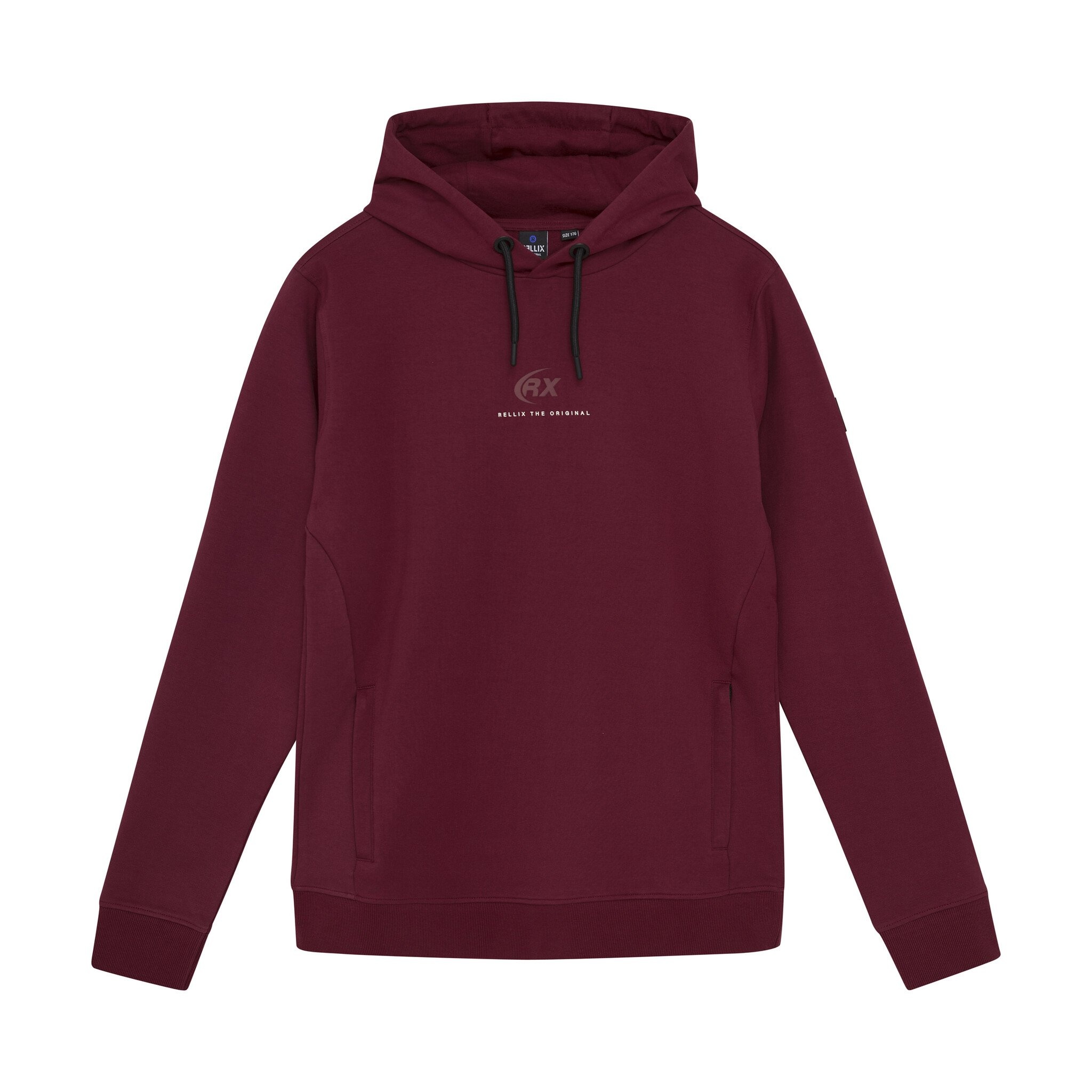 Rellix winter hoodie jongens - rood - print afbeelding