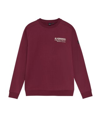 Rellix winter sweater jongens - rood - backprint
