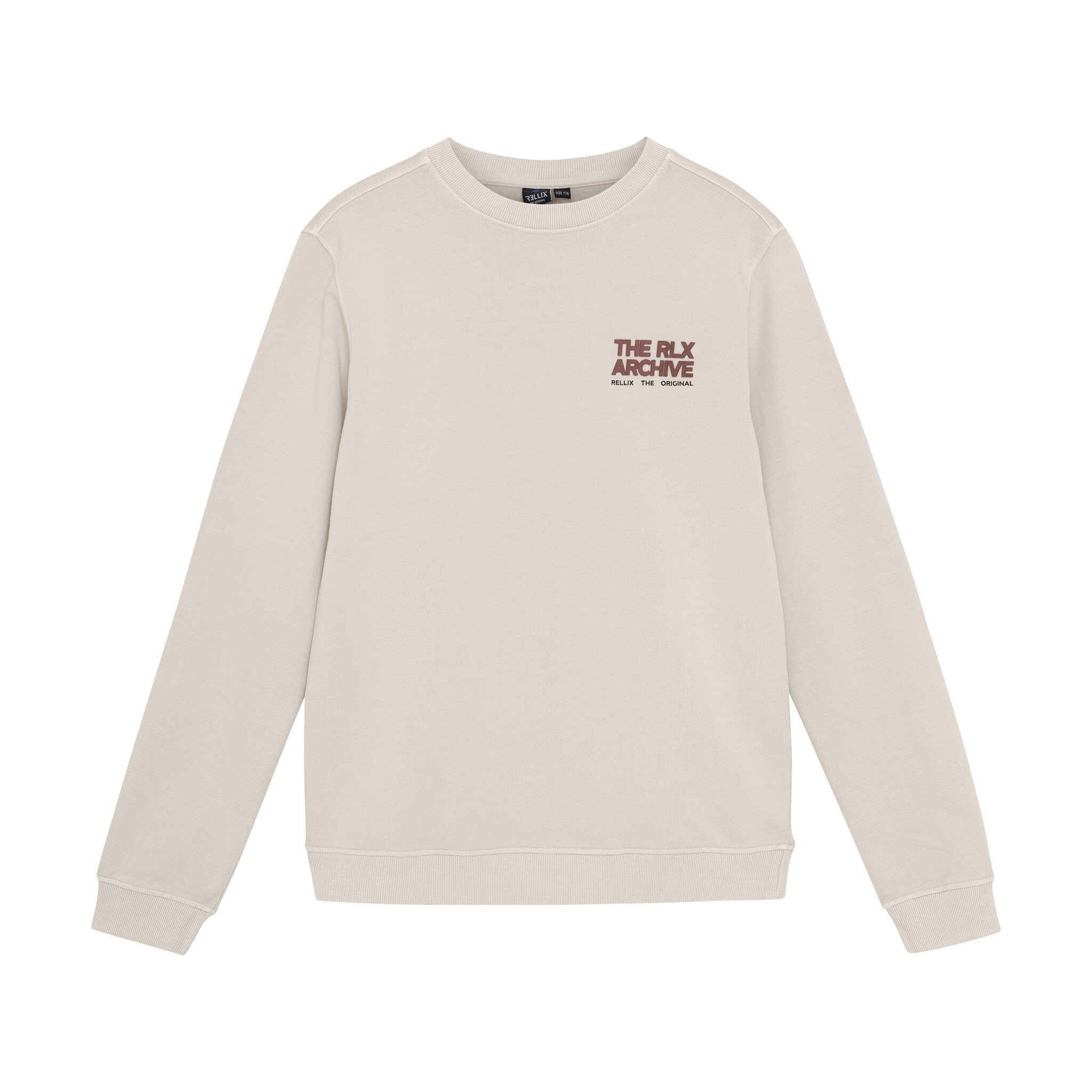 Rellix winter sweater jongens - grijs - backprint afbeelding