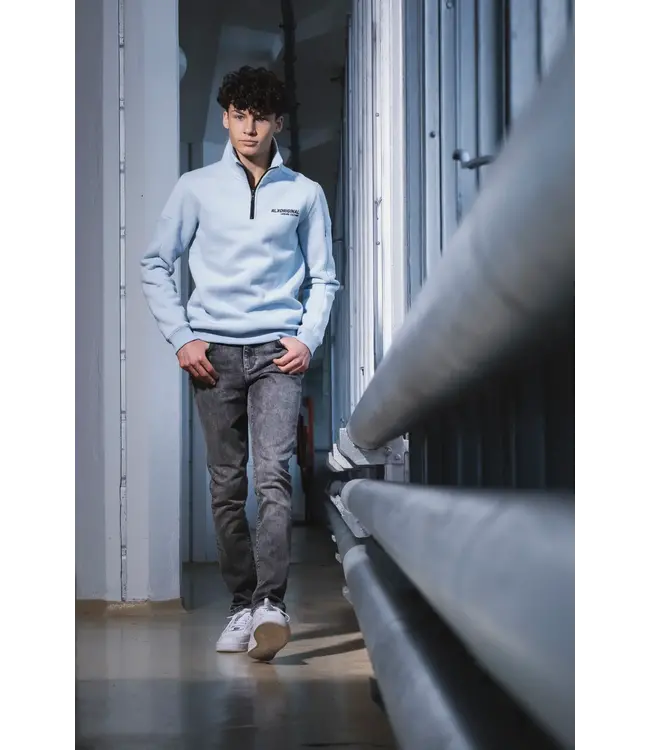 Rellix winter sweater jongens - blauw - rits