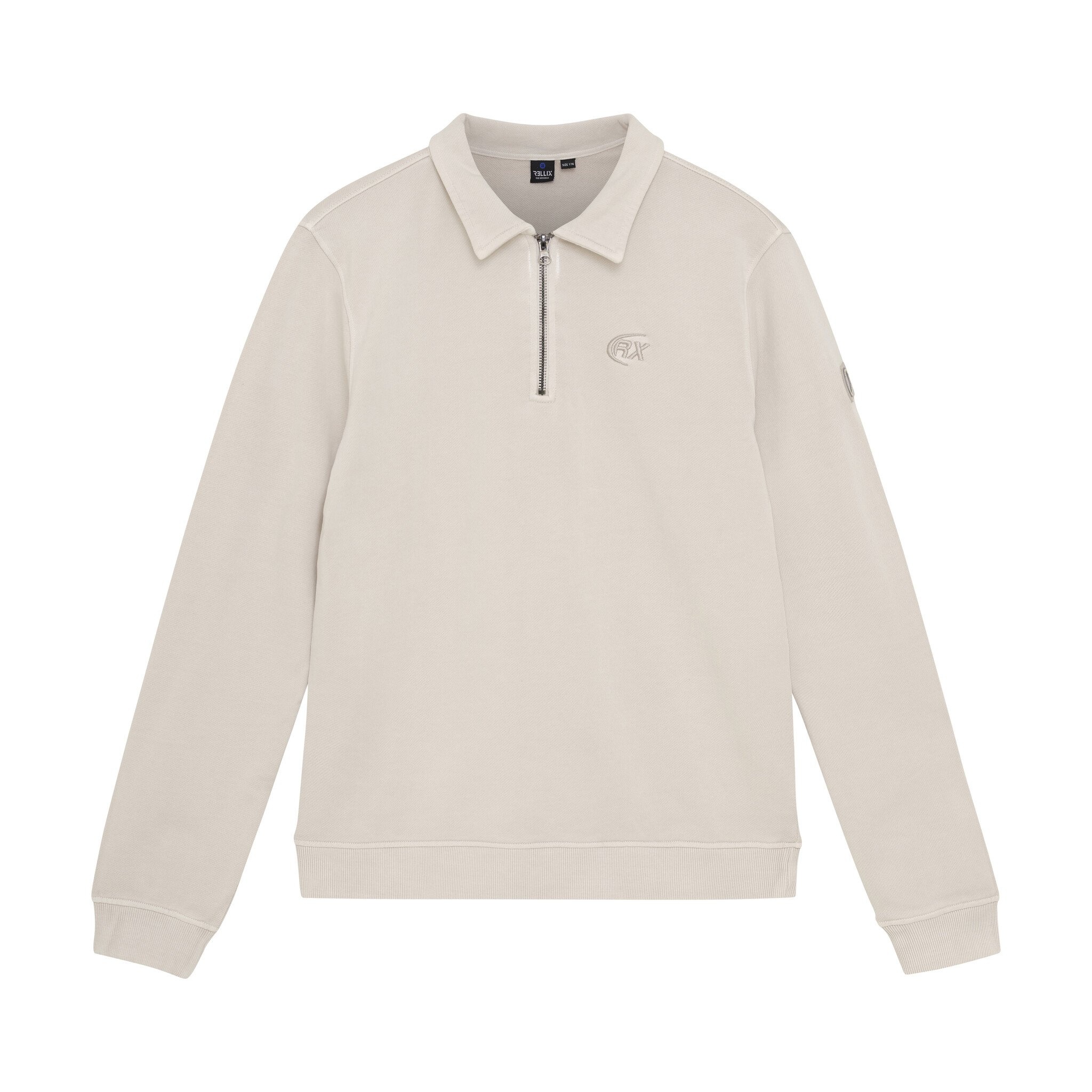 Rellix winter sweater jongens - grijs - rits afbeelding