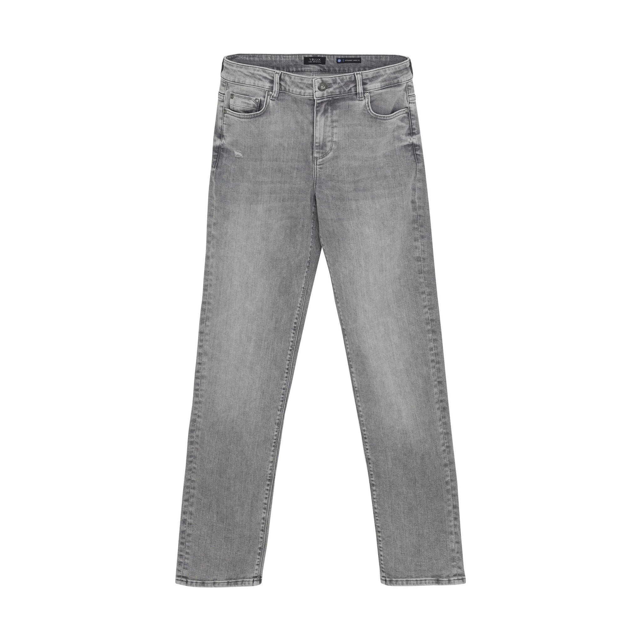 Rellix winter jeansbroek jongens - grijs - straight, wide leg fit afbeelding