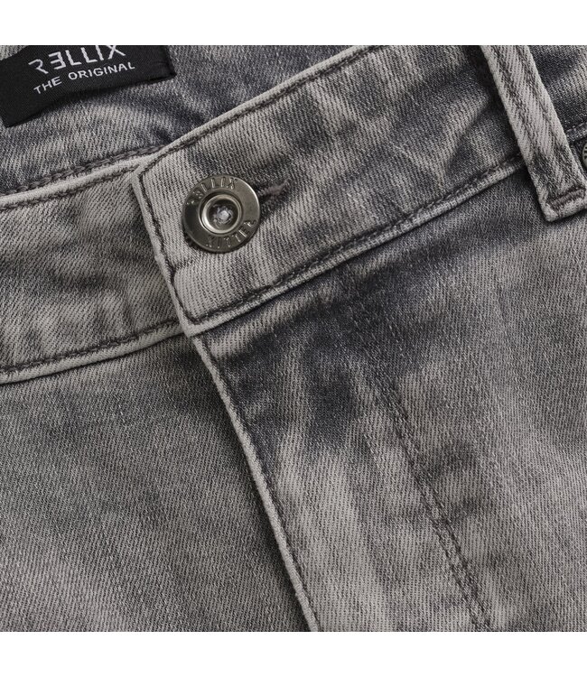 Rellix winter jeansbroek jongens - grijs - straight, wide leg fit