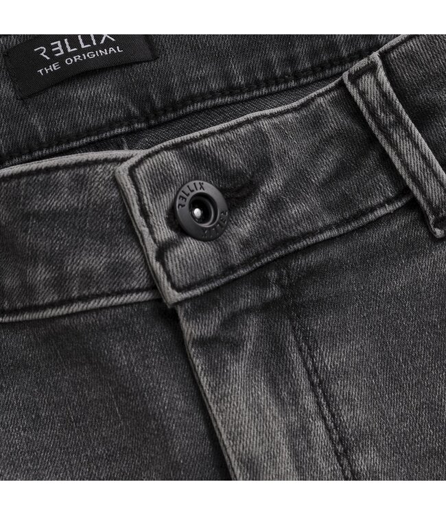 Rellix winter jeansbroek jongens - zwart - straight, wide leg fit