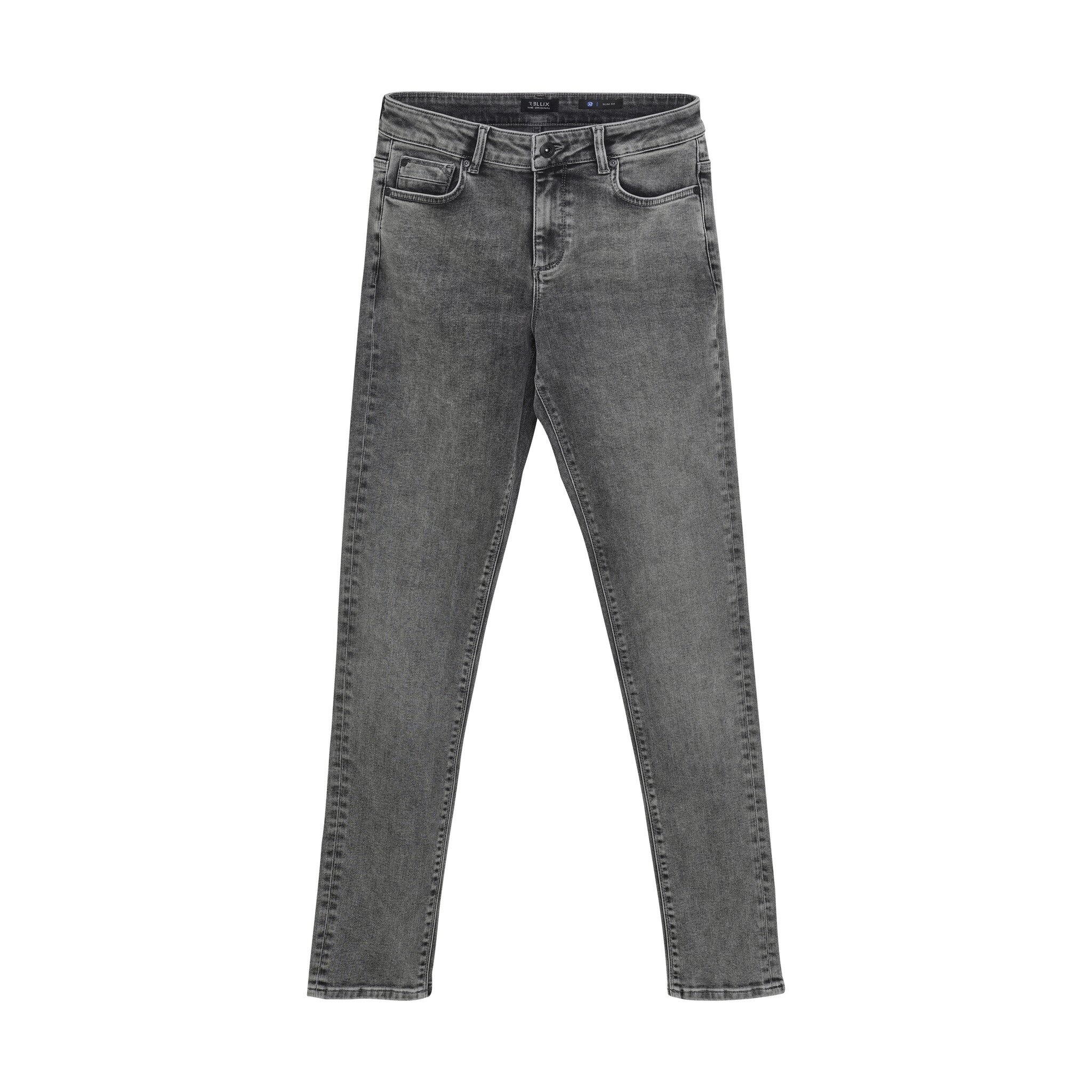 Rellix winter jeansbroek jongens - zwart - straight fit afbeelding