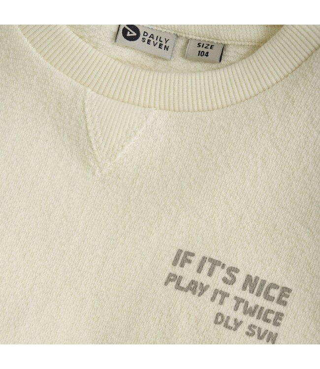 Daily7 winter t-shirt jongens - wit - longsleeve/backprint